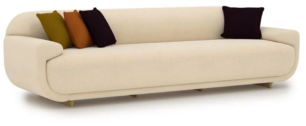 Jetzt Bestellen Casa Padrino sofá de lujo crema / beige 250 x 105 x A. 70 cm - Sofá de salón - Sofá de hotel - Muebles de salón - Muebles de hotel - Muebles de lujo - Interiores de lujo - Interiores de salón