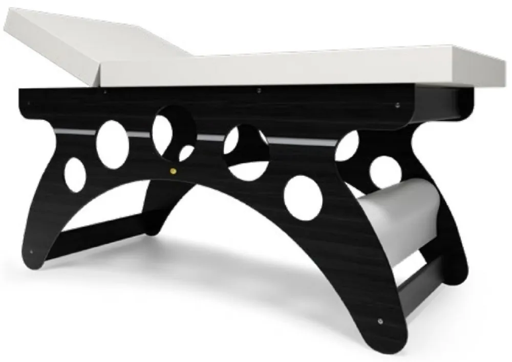 Casa Padrino mesa de masaje de lujo negro / blanco 190 x 70 x A. 77 cm - Mesa de masaje hecha a mano con reposacabezas ajustable - Calidad de lujo - Hecho en Italia Wochenendangebot