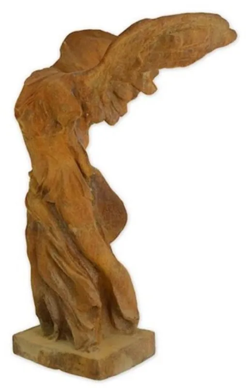 Casa Padrino Escultura de Decoración de Jardín Art Nouveau Oxido 46 x 70 x A. 97 cm - Figura de Metal para Decoración de Jardín Elegante - Accesorios de Decoración de Jardín Barroco y Art Nouveau Solange Der Vorrat Reicht