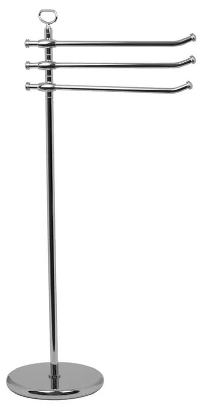 Bestpreis Casa Padrino Toallero de Baño de Lujo Plata Ø 25 x 40 x A. 92,5 cm - Toallero de Latón Independiente - Mueble de Baño - Mueble de Hotel - Calidad de Lujo - Hecho en Italia