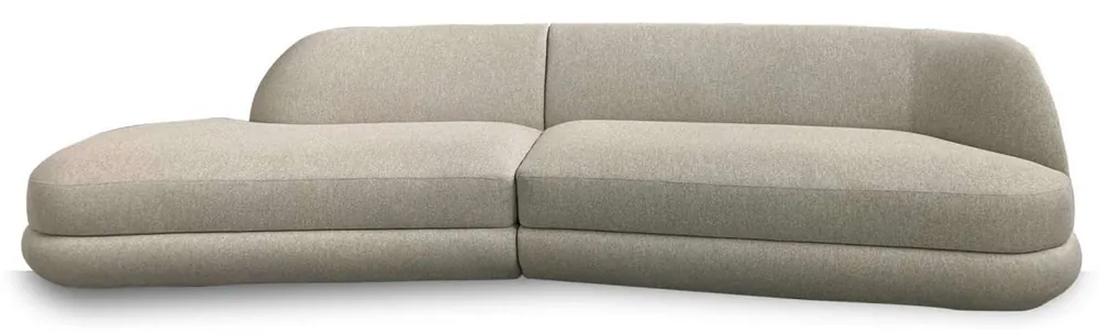 Casa Padrino sofá de lujo gris 172 x 100 x A. 82 cm - Sofá de salón curvo - Sofá de hotel - Muebles de salón - Muebles de hotel - Muebles de lujo - Interiores de lujo - Interiores de salón Begrenztes Angebot