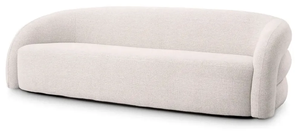 Casa Padrino sofá de lujo blanco / negro 220 x 92 x A. 65 cm - Sofá de salón - Sofá de hotel - Muebles de salón - Muebles de hotel - Interiores de lujo Sonderangebot