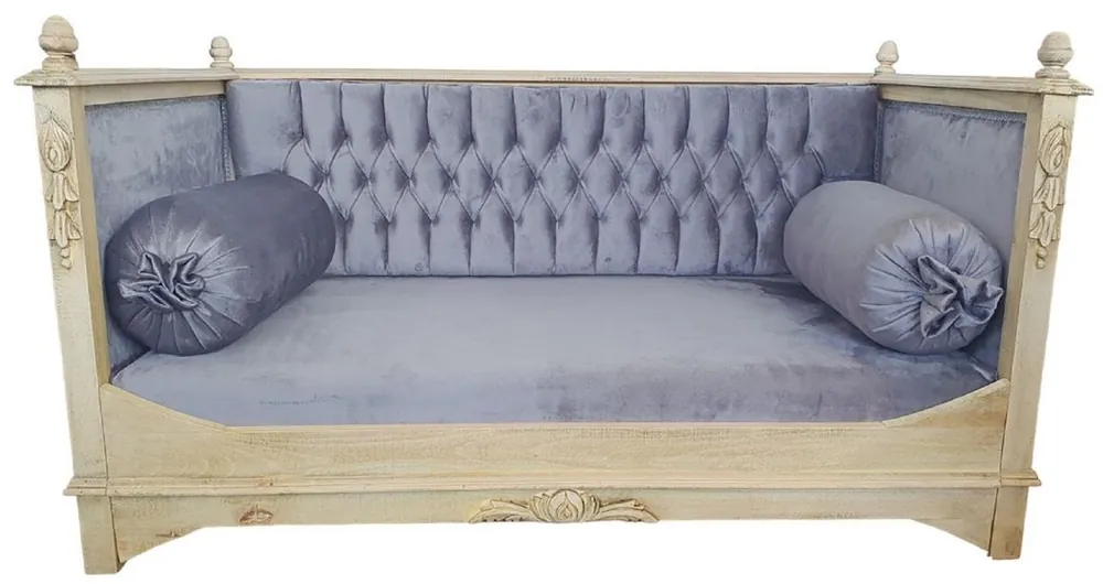 Billig Casa Padrino cama de perro barroco gris / crema - Magnífica cama para perros de estilo antiguo - Muebles barrocos para mascotas - Muebles para perros hechos a mano en estilo barroco