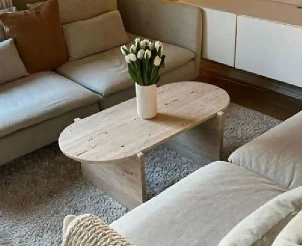 Direkt Vom Hersteller Casa Padrino mesa de centro de travertino de lujo beige 100 x 50 x A. 42 cm - Mesa de salón de piedra natural - Muebles de salón - Muebles de piedra natural - Muebles de lujo - Instalación de lujo