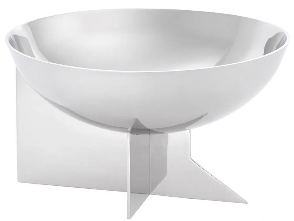 Meistverkauft Casa Padrino tazón de acero inoxidable de diseño plata Ø 25 x A. 15 cm - Frutero noble - Accesorios para hoteles y restaurantes