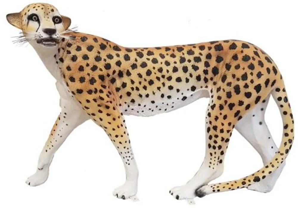 Top-Preis Casa Padrino figura decorativa guepardo naranja / blanco / negro 135 x A. 85 cm - Escultura decorativa resistente a la intemperie de tamaño natural - Decoración Jardín