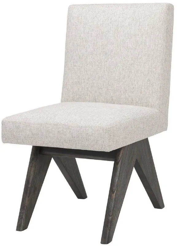 Saisonangebot Casa Padrino silla de comedor de lujo natural / marrón 48 x 54 x A. 86 cm - Silla de cocina de madera maciza - Muebles de comedor de lujo