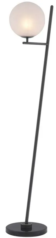Casa Padrino lámpara de pie de lujo bronce / negro / blanco 39 x 30 x A. 159 cm - Lámpara de pie moderna de metal con base de mármol y pantalla de vidrio redonda - Calidad de Lujo Schnäppchen