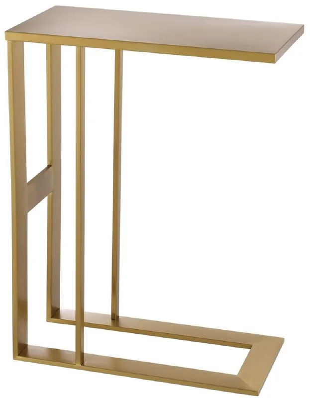 Casa Padrino mesa auxiliar de acero inoxidable de diseño latón 45 x 23 x A. 60 cm - Colección de lujo - Muebles de diseño Sale