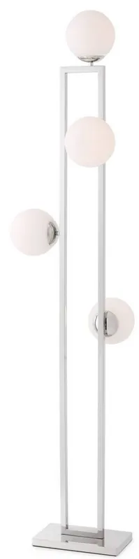 Angebot Casa Padrino lámpara de pie de lujo plata / blanco 40 x 34,5 x A. 175 cm - Lámpara de salón moderna - Colección de Lujo
