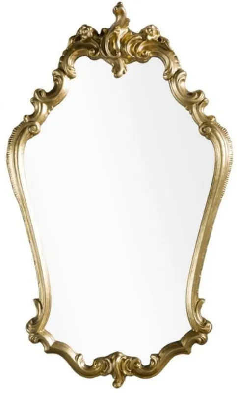 Markenprodukt Casa Padrino espejo barroco oro 57 x 5 x A. 95 cm - Magnífico espejo de pared de estilo barroco - Espejo de armario - Espejo de salón - Muebles Barrocos