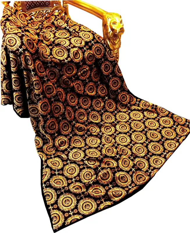 Super-Preis Manta de lujo Pompöös de Casa Padrino Coronas doradas barrocas de Harald Glööckler con pedrería
