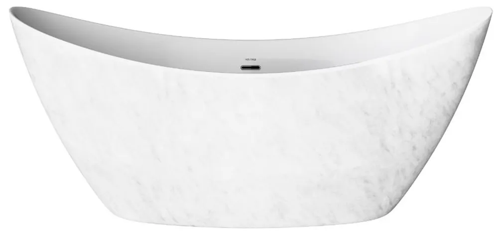 Casa Padrino bañera de acrílico independiente de lujo con aspecto de mármol blanco 173 x 73 x A. 75 cm - Accesorios de baño de lujo - Colección de Lujo Online Kaufen