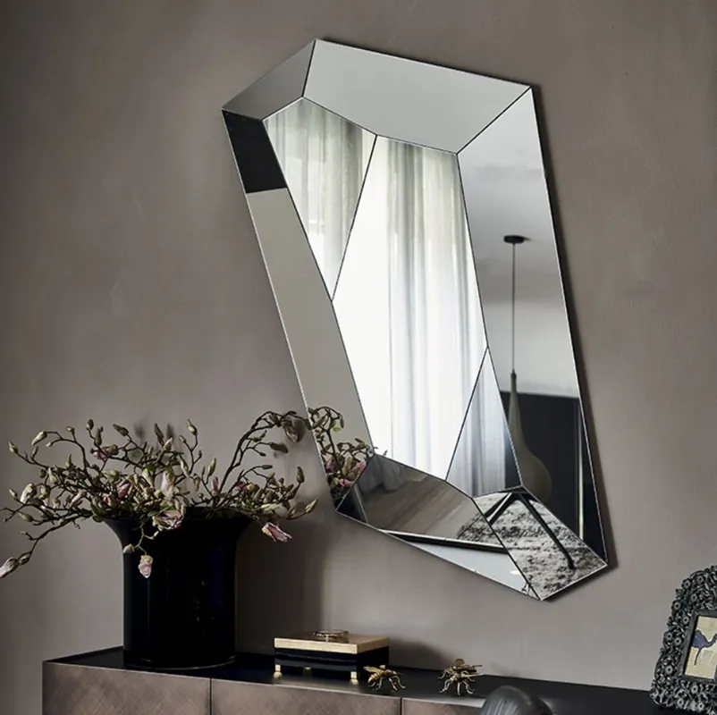 Casa Padrino espejo de lujo 100 x 6 x A. 160 cm - Espejo de pared noble con borde de espejo - Muebles de Lujo Garantierte Lieferung