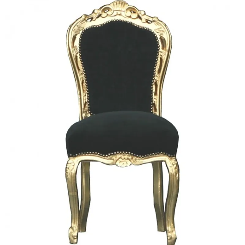 Heißes Angebot Casa Padrino barroco Cena Presidente Negro / Oro - Muebles de estilo antiguo