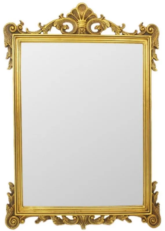 Garantierte Lieferung Casa Padrino espejo barroco oro 75 x A. 110 cm - Espejo de pared de estilo barroco - Espejo de armario de estilo antiguo - Espejo de salón - Muebles Barrocos