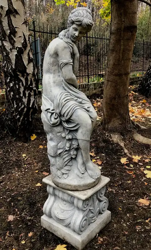 Escultura / estatua masiva de estilo anik pesado con base gris antiguo de Casa Padrino - figura de piedra escultura barroca de jardín - muy pesada - Online Kaufen