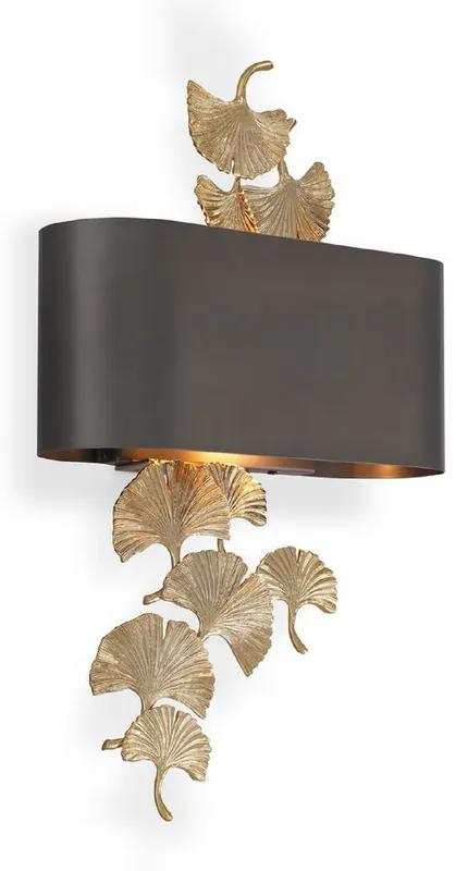 Abverkauf Casa Padrino lámpara de pared de diseño oro / bronce 36 x 13,5 x A. 61 cm - Lámpara de Pared para Hotel y Restaurante - Calidad de Lujo