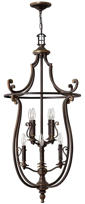 Casa Padrino lámpara colgante barroco bronce antiguo Ø 61 x A. 111,5 cm - Elegante lámpara colgante de salón en estilo barroco - Muebles Barrocos Angebot