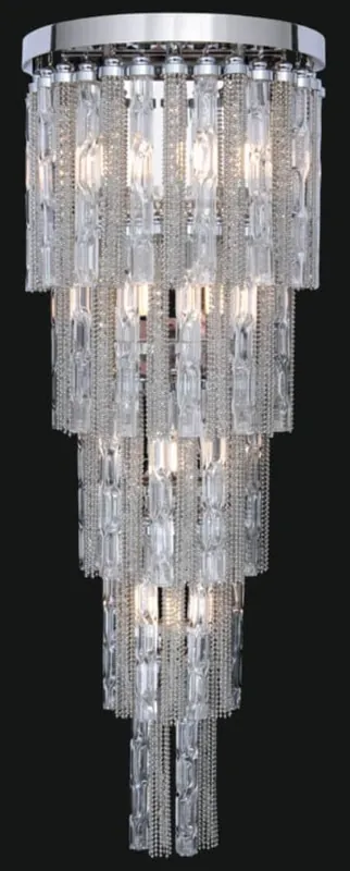 Casa Padrino lámpara de pared LED barroco de lujo plata 30 x 30 x A. 80 cm - Lámpara de pared en estilo barroco - Noble y Magnífica Expressversand