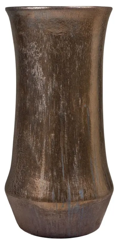 Garantierte Lieferung Casa Padrino Maceta Art Nouveau Bronce Ø 43 x A. 87 cm - Maceta Redondo Hecho a Mano de Terracota - Accesorios de Decoración de Jardín y Terraza