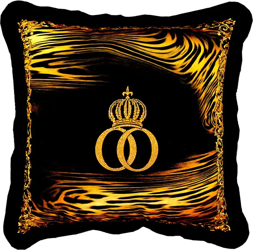 Günstig Almohada decorativa de lujo Harald Glööckler Pompöös de Casa Padrino corona y llamas con pedrería - Glööckler almohada