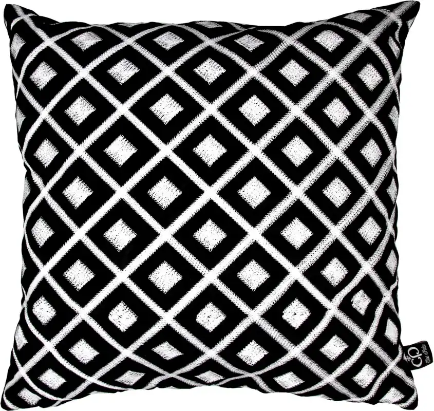 Casa Padrino almohada de hotel de lujo negro / blanco 50 x H. 50 cm - colección hotel Heißes Angebot