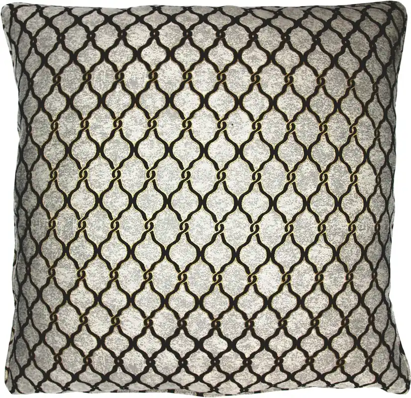 Casa Padrino almohada de hotel de lujo gris plateado / negro / dorado 50 x H. 50 cm - colección hotel Jetzt Bestellen