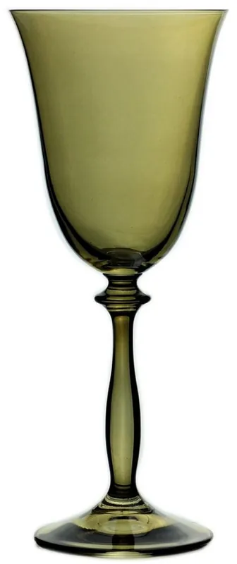 Finale Aktion Casa Padrino conjunto de 6 copas de vino blanco barroco de lujo ámbar Ø 8,5 x A. 21 cm - Copas de vino hechas a mano - Accesorios para Hoteles y Restaurantes - Calidad de Lujo