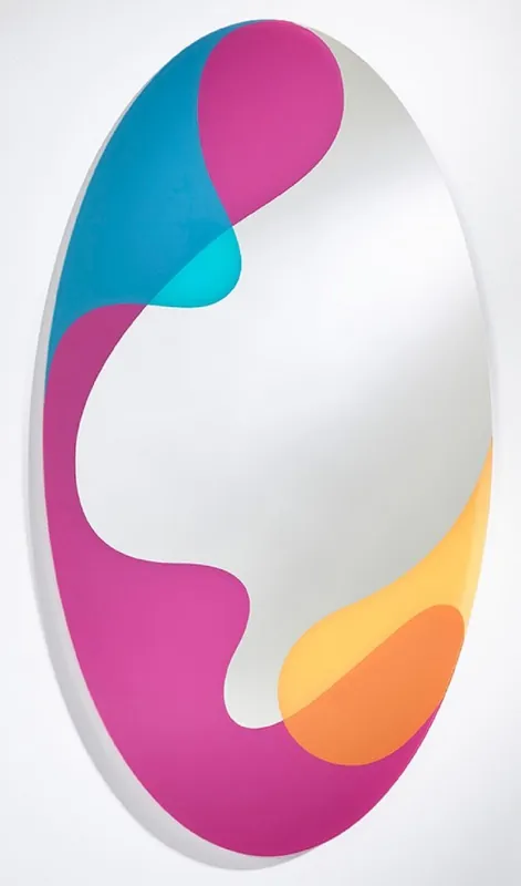 Preis Gesenkt Casa Padrino espejo de pared de diseño multicolor 94 x 2,5 x A. 175 cm - Espejo de diseño moderno - Colección de Lujo