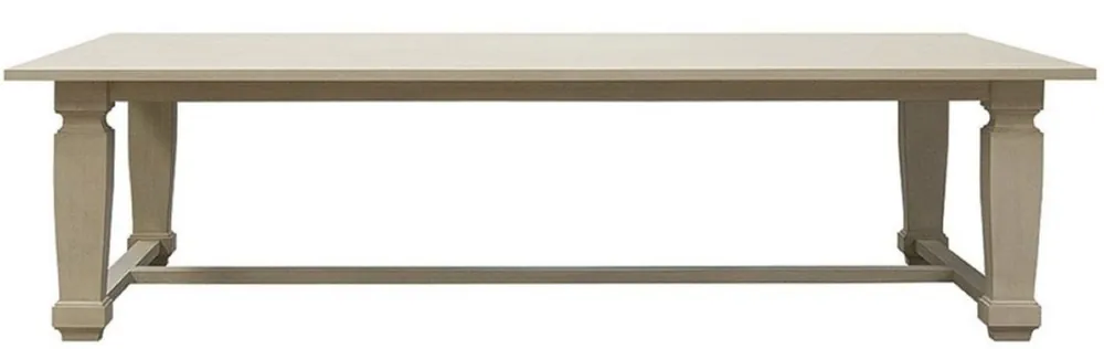 Mega-Angebot Casa Padrino mesa de comedor de lujo de estilo campestre gris claro 280 x 120 x A. 77 cm - Mesa de cocina de madera maciza hecha a mano - Muebles de madera maciza de estilo campestre