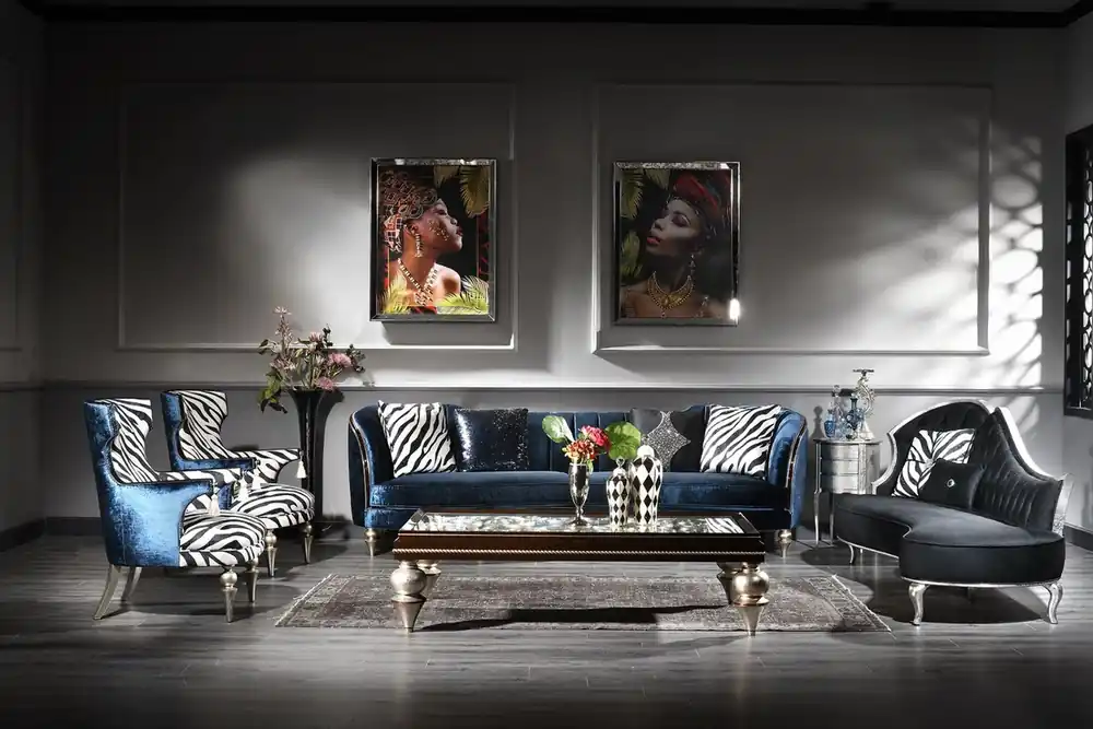 Casa Padrino conjunto de sala de estar barroco de lujo - 2 Sofás y 2 Sillones y 1 Mesa de Centro con Tapa de Vidrio - Muebles de salón barrocos hechos a mano - Noble y Magnífico Schneller Versand