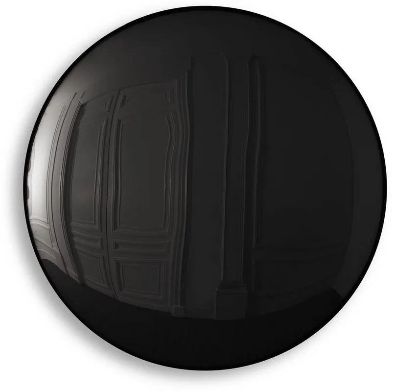 Casa Padrino espejo de lujo negro Ø 91 cm - Espejo de pared redondo convexo - Muebles de Lujo Angebot