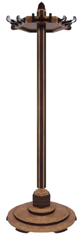 Casa Padrino perchero Art Deco de lujo marrón / marrón oscuro Ø 56 x A. 190 cm - Perchero de madera maciza - Muebles Art Deco Neuheit
