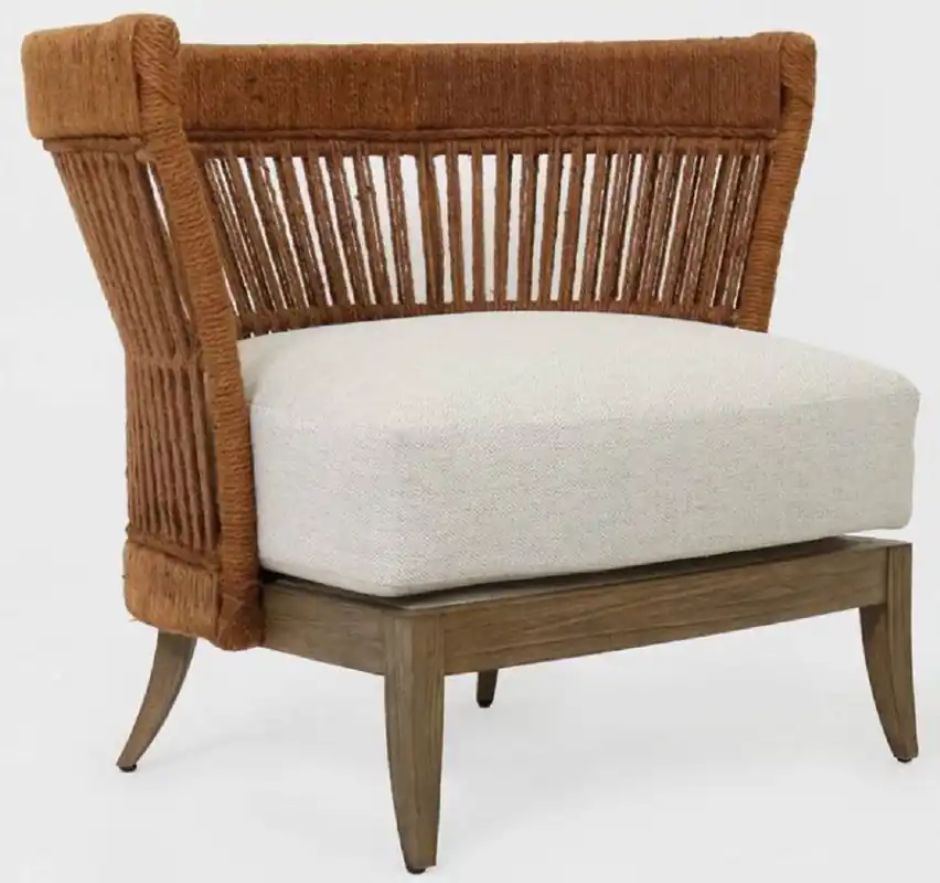 Markenware Casa Padrino sillón de lujo marrón / gris claro 88 x 74 x A. 75 cm - Sillón de salón de madera maciza - Muebles de Salón - Muebles de Lujo