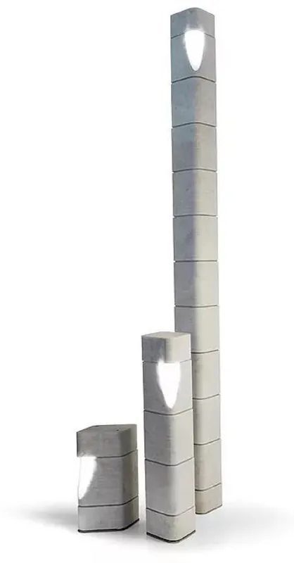 Casa Padrino conjunto de lámparas LED para exteriores de mármol de Carrara de lujo blanco - Luces de jardín resistentes a la intemperie - Iluminación de jardín y terraza - Colección de Hoteles de Lujo Abverkauf