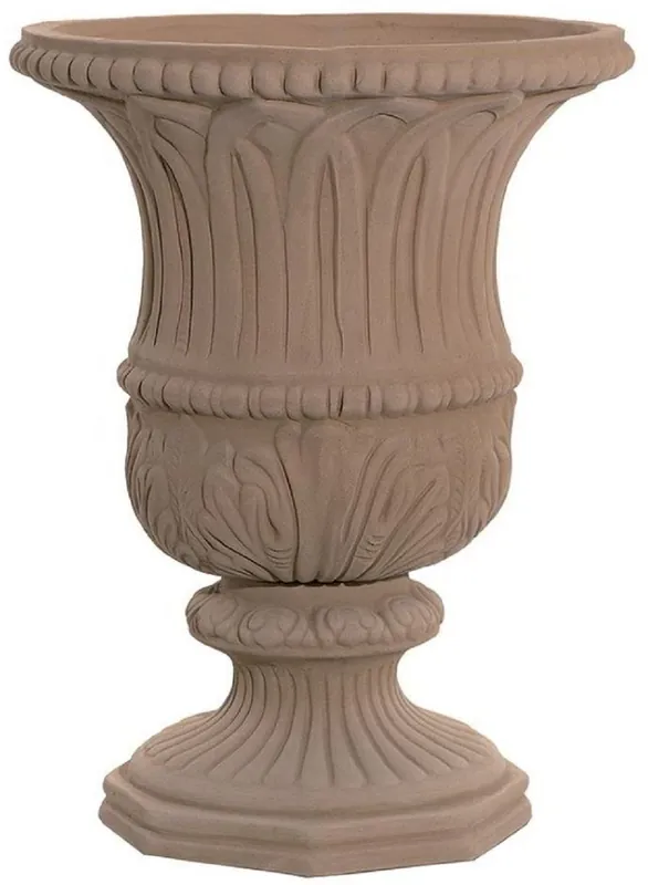 Schnäppchen Casa Padrino florero barroco terracota Ø 40 x A. 52 cm - Jarrón de cerámica hecho a mano - Decoración de jardín de balcón y terraza en estilo barroco