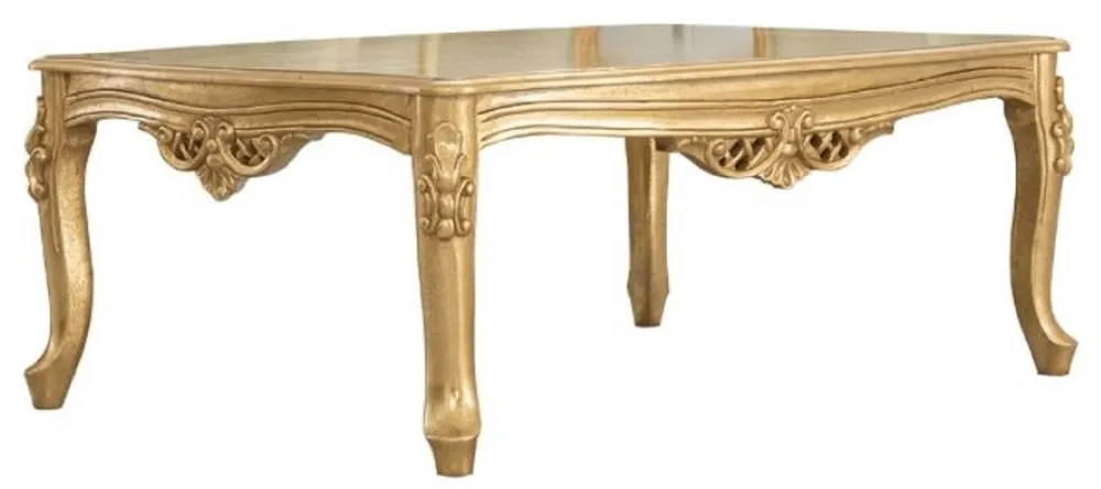 Casa Padrino mesa de centro barroco de lujo de madera maciza oro - Mesa de salón hecha a mano en estilo barroco - Muebles de salón barrocos Jetzt Kaufen