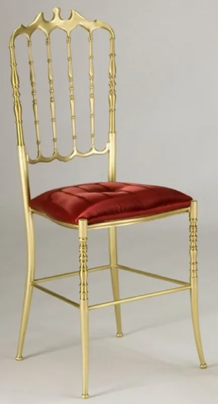 Casa Padrino silla de comedor de lujo rojo burdeos / oro - Silla de cocina de latón noble con tela satinada - Muebles de comedor - Muebles de hotel - Muebles de restaurante - Calidad de Lujo Kracherpreis