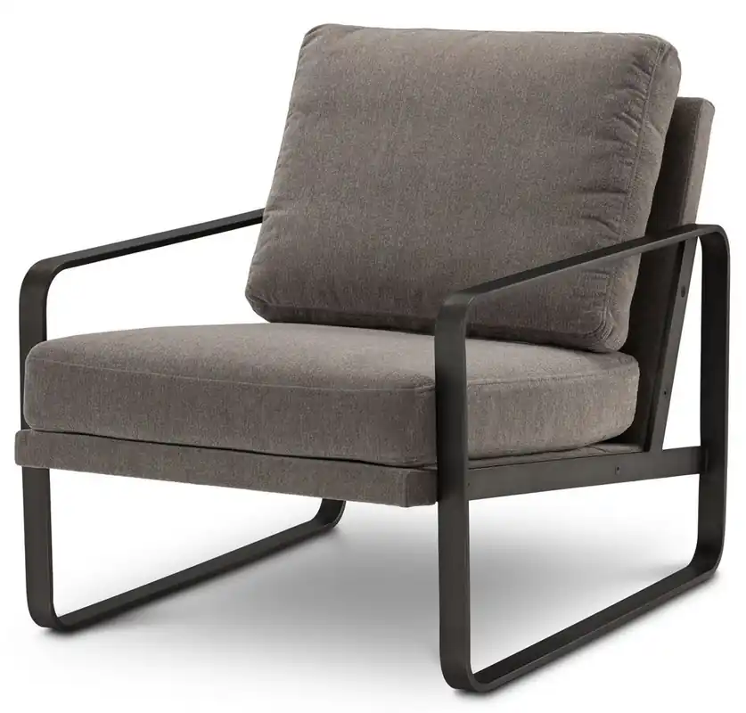 Sichere Zahlung Casa Padrino sillón de lujo gris marrón / negro 83 x 67,5 x A. 67,5 cm - Sillón de Salón - Sillón de Hotel - Muebles de Lujo