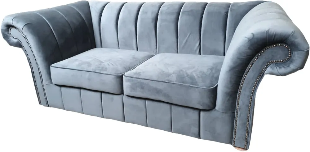 Casa Padrino sofá de lujo de 2 plazas gris claro 170 cm - muebles Chesterfield gris Meistverkauft