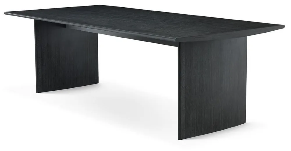 Neu Casa Padrino mesa de comedor de lujo gris antracita 230 x 110 x A. 76 cm - Mesa de cocina de madera maciza - Mesa de comedor rectangular - Muebles de comedor de lujo