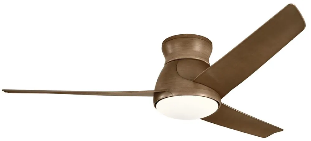 Preisknaller Casa Padrino ventilador de techo de lujo marrón 152 x A. 29 cm - Ventilador moderno regulable con iluminación LED y control remoto - Accesorios de Lujo