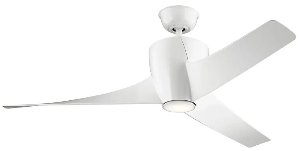 Casa Padrino ventilador de techo de lujo blanco 142 x A. 41 cm - Ventilador moderno regulable con iluminación LED y control remoto - Accesorios de Lujo Sofort Bestellen
