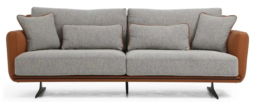 Casa Padrino sofá de lujo gris / marrón / negro 230 x 100 x A. 80 cm - Sofá de salón moderno - Sofá de Hotel - Muebles de Lujo Preiswert