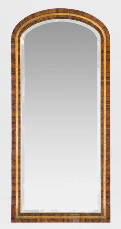 Letzte Chance Casa Padrino espejo barroco de lujo marrón / oro antiguo 60 x 3 x A. 135 cm - Espejo de pared de madera maciza noble en estilo barroco - Muebles Barrocos
