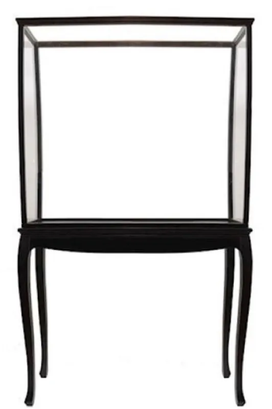 Sonderaktion Casa Padrino vitrina de modelo de barco de lujo negro 103 x 36 x A. 173 cm - Modelo de vitrina de barco de vidrio - Vitrina de barco de vela - Vitrina de construcción de maquetas