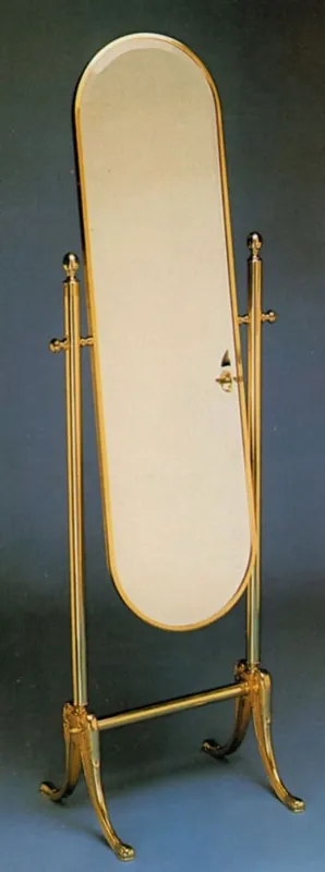 Casa Padrino espejo de pie barroco de lujo oro 51 x 40 x A. 162 cm - Espejo de latón noble - Espejo de baño - Espejo de dormitorio - Muebles Barrocos - Calidad de Lujo Jetzt Bestellen