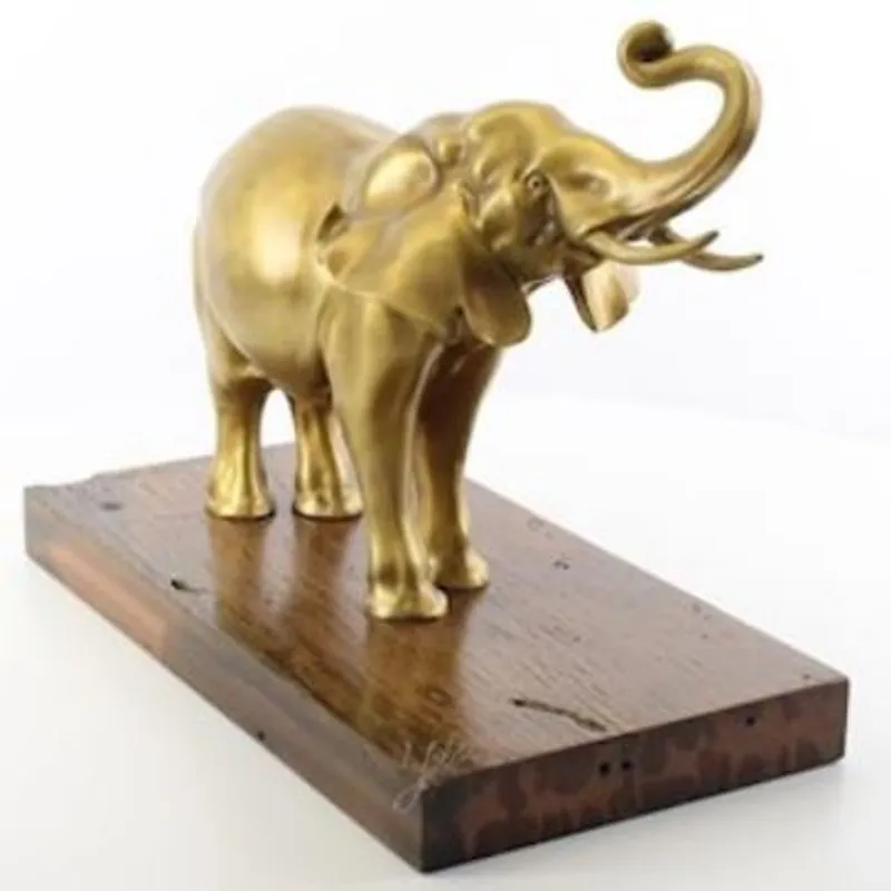 Neu Casa Padrino escultura de bronce de lujo elefante oro / marrón 47 x 24 x A. 35,3 cm - Figura de Bronce - Figura de Decoración - Accesorios de Decoración - Colección de Lujo
