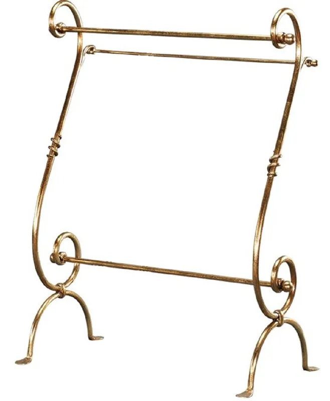 Casa Padrino toallero Art Nouveau de lujo oro 75 x 40 x A. 100 cm - Accesorios de Baño Barroco y Art Nouveau Super-Preis
